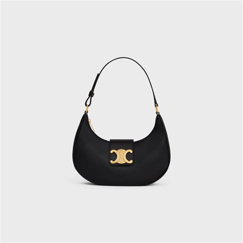 celine black bag triomphe|celine triomphe bag vintage.